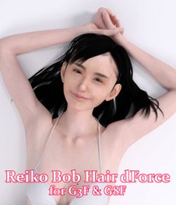 ReikoBobHair dForce for G3F&G8F