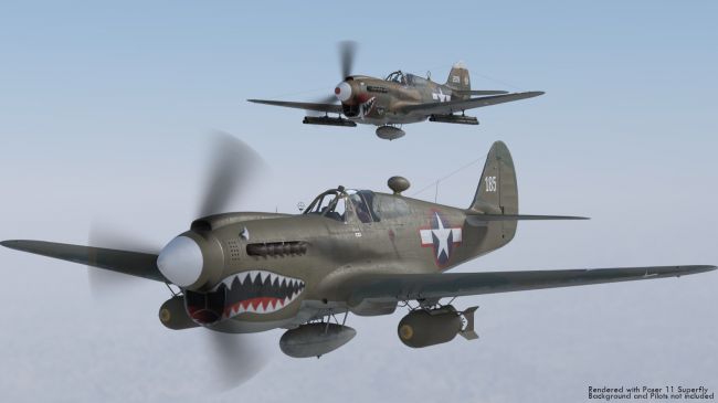 'Snub-nosed' P-40 Warhawk