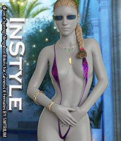 InStyle- dForce Spring Slingshot Bikini for Genesis 8 Females