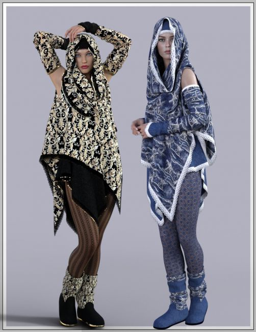 Vintage- Divergence-Outfit | 3d Models for Daz Studio and Poser