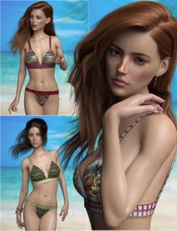 P3D Portia and Her Bikini Outfit Bundle