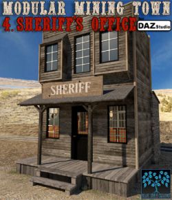 Modular Mining Town: 4. Sheriff's Office for Daz Studio