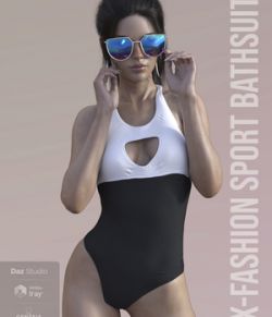 X-Fashion Sport Bathsuit for Genesis 8 Female(s)