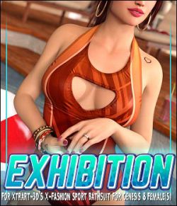 Exhibition for X-Fashion Sport Bathsuit for Genesis 8 Female(s)