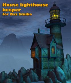 House lighthouse keeper for Daz studio