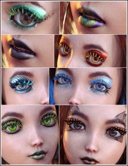 Extreme Closeup Plumes Geoshell Makeups for Genesis 8 Female(s)