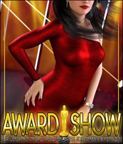 Award Show for dForce Reaction Dress for Genesis 8 Female(s)