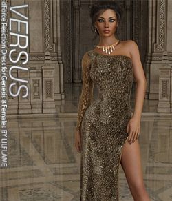 VERSUS- dForce Reaction Dress for Genesis 8 Females