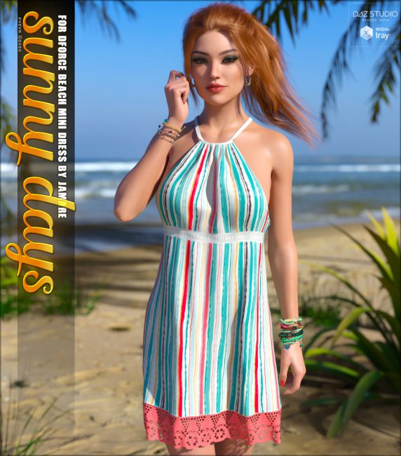 Click here to see preview images for "Sunny Days for dForce Beach Mini Dress G8F" Sunny Days for dForce Beach Mini Dress G8F