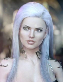 dForce EXzela Long Hair for Genesis 8 Female(s)