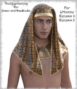 The Egyptian King- Dynamic and dForce for L'Homme, Genesis 8 and Genesis 3