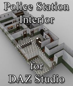 Police Station Interior for DAZ Studio