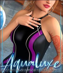 Aqualuxe for Power Swimwear for Genesis 8 Female(s)