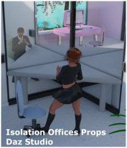 Isolation Offices Props for Daz Studio