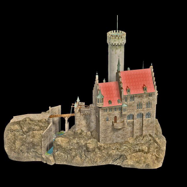 Click here to see preview images for "MS20F2 Lichtenstein Castle and Terrain Object" MS20F2 Lichtenstein Castle and Terrain Object