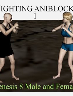 Fighting AniBlocks For Genesis 8 Male and Female