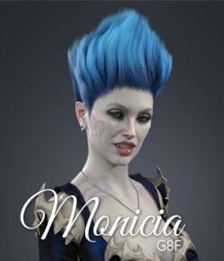 Monicia Character and Hair for Genesis 8 Female