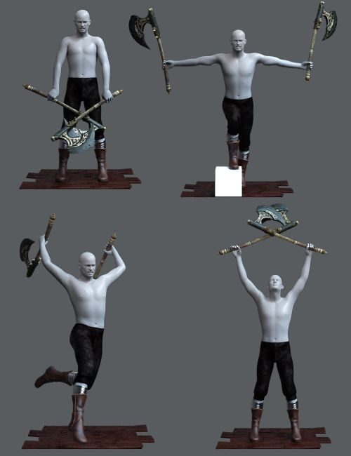Human Male Warrior Rigged and Animated 3d model 3ds Max files free download  - modeling 38544 on CadNav