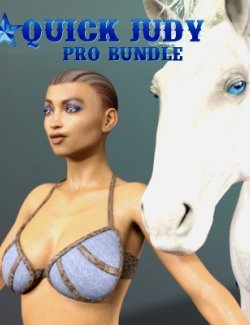 Quick Judy Pro Bundle- Genesis 8 Female + DAZ Horse 2