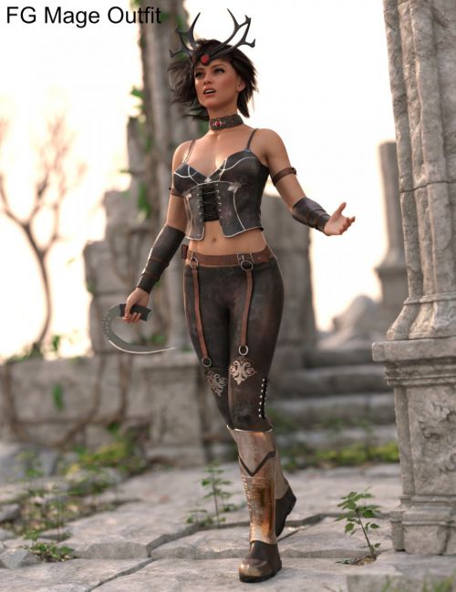 FG Mage Outfit for Genesis 8 Female(s)