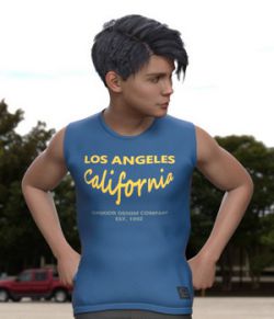 Shirt Material Add On for dForce Back To Class for Genesis 8 Males