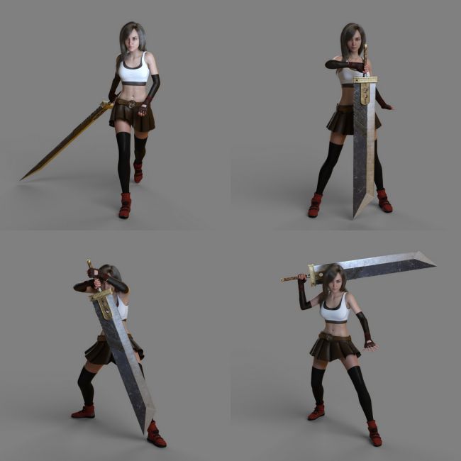 Posing with Sword - CLIP STUDIO ASSETS