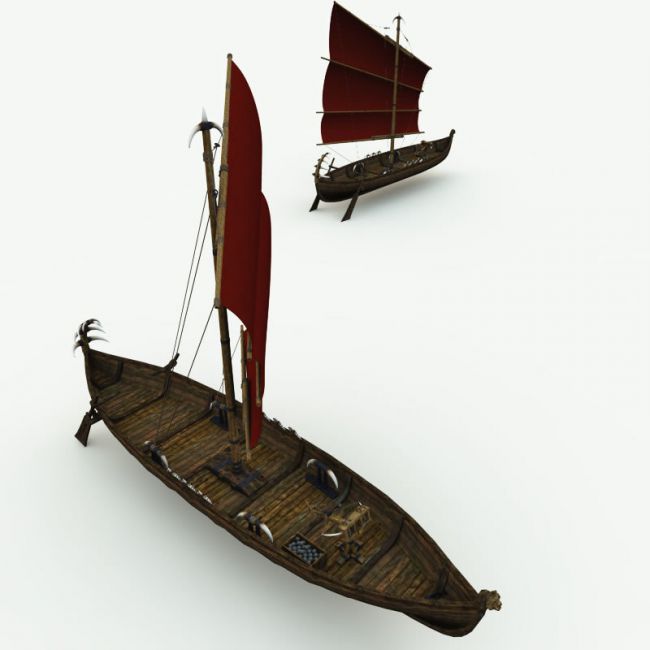 Orc Small Sailboat for Poser