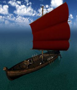 Orc Small Sailboat for Poser