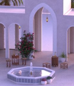 Ancient Persia Kitbash - Garden Buildings Group