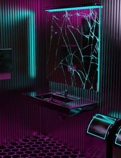 X3D Bathroom Neon Textures