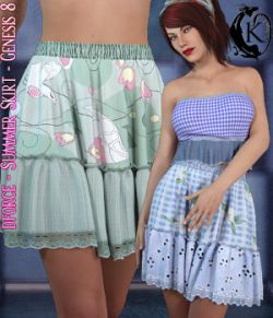 dforce - Basics - Summer Skirt - Genesis 8