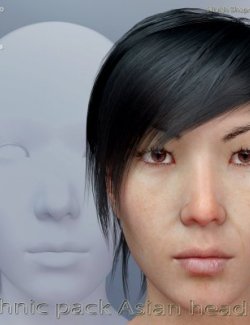 Asian Head Shapes Ethnic Pack