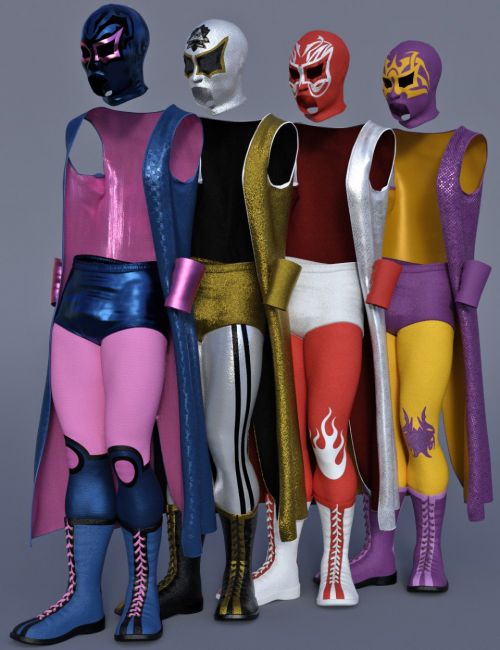 dForce Luchador Outfit Textures
