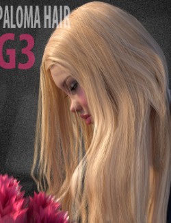 HS Paloma Hair for Genesis 3 Female