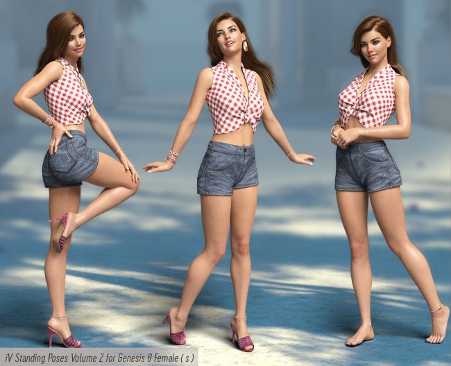 iV Standing Pose Collection For Genesis 8 Female(s) | Daz 3D