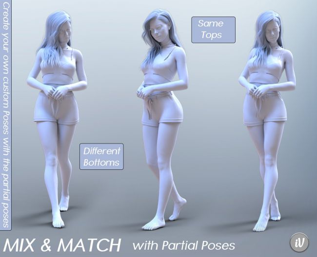 anime female standing poses