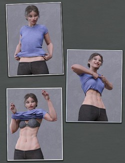 Everyday 2 "Get Dressed" Poses and Clothes for Genesis 8 Female(s)