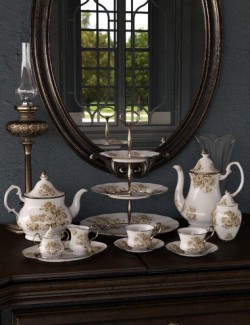 Vintage Tea Service Iray