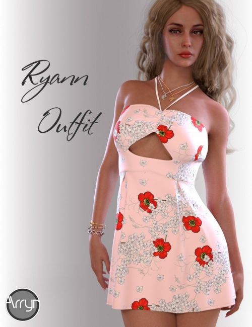 dForce Ryann Candy Outfit for Genesis 8 Female(s)