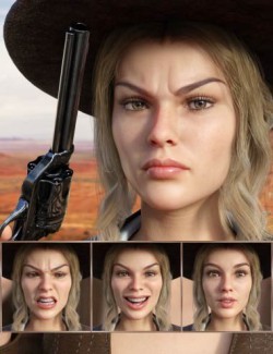 Western Girl - Expressions for Genesis 8 Female and Honni 8