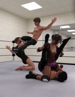 The Spectacle of Wrestling Poses for Genesis 8