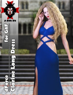 JMR dForce Clarine Long Dress for G8F