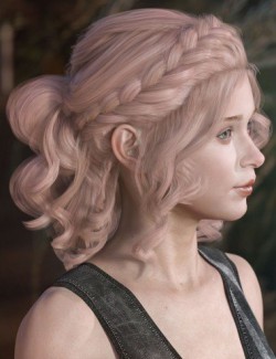 Mercedes Hair for Genesis 3 and 8 Female(s)