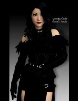 WC Yennefer Outfit For G3F