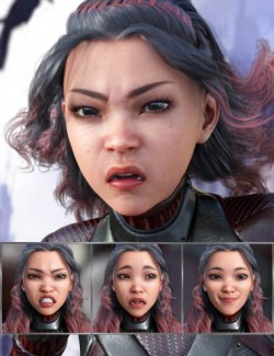 Superhero - Expressions for Genesis 8 Female and Sukai 8