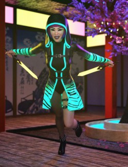 dForce Shadow Villain Outfit for Genesis 8 Females