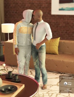 Love is Love Poses for Genesis 3 and 8 Male