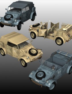 KUBELWAGEN OBJ FBX- EXTENDED LICENSE