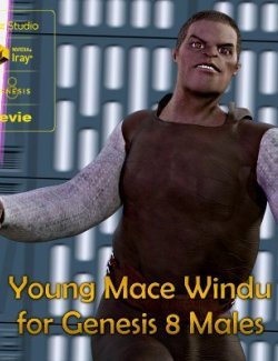 Young Mace Windu For Genesis 8 Males