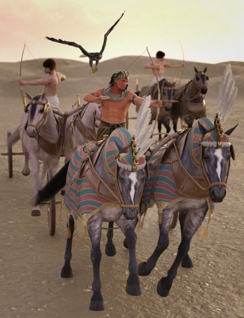 Egyptian Chariot Warfare for Daz Horse 2